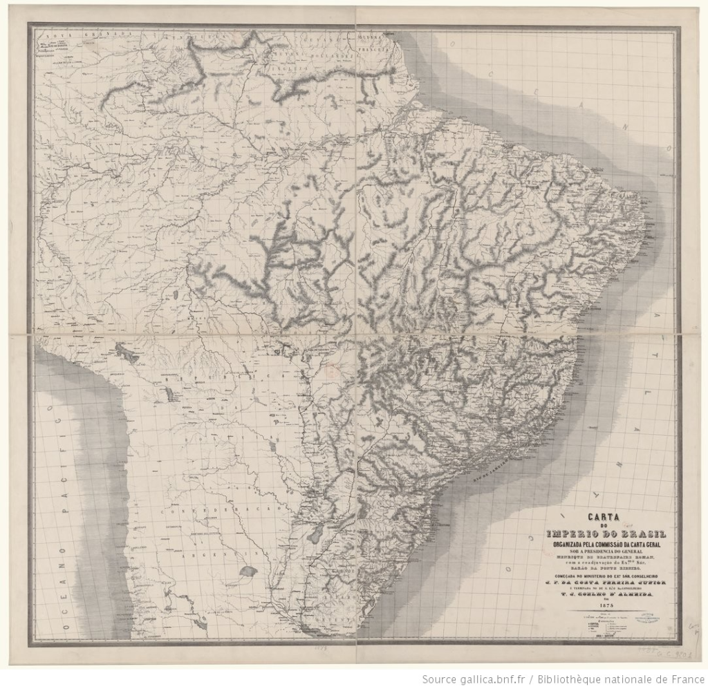 carta geral do brasil império de 1873