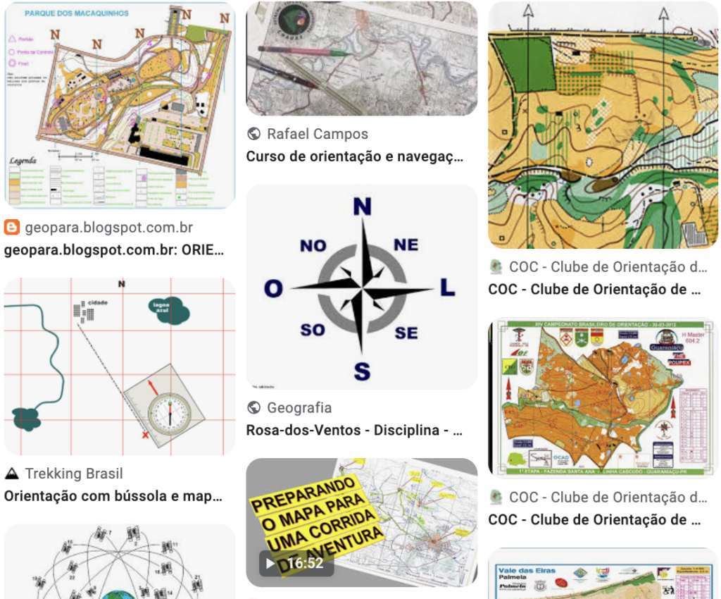 mapas de orientação e navegação