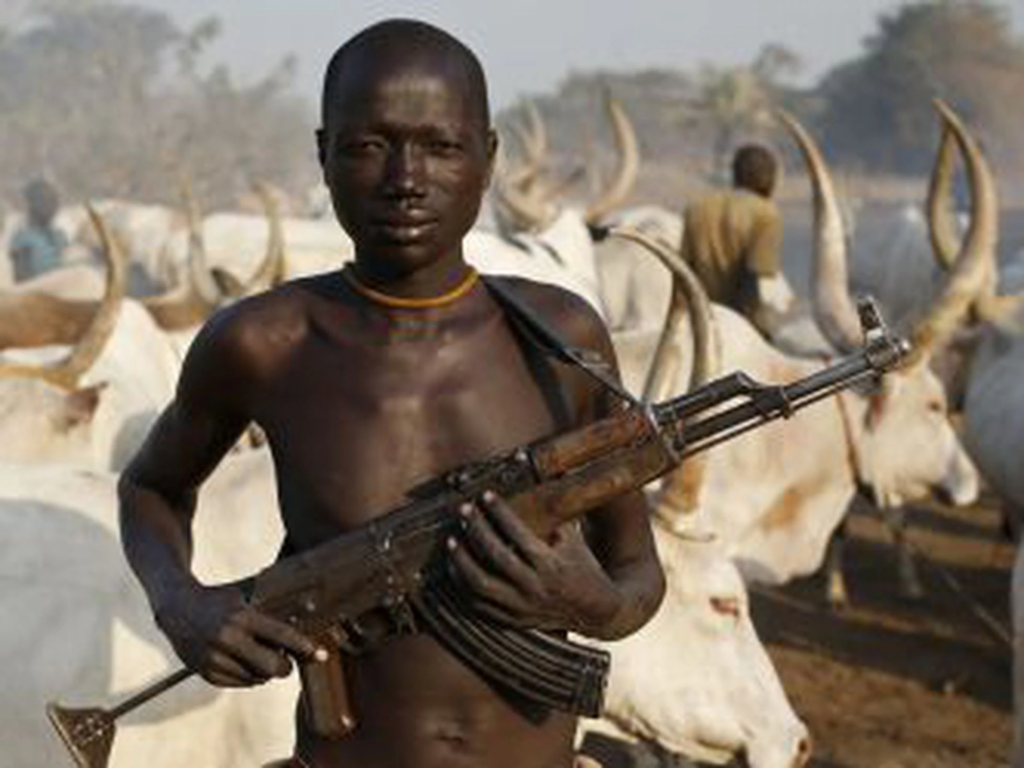 sudanês sudão sudão do sul armado com ak 47