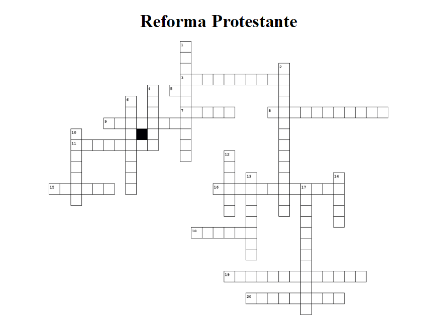 Cruzadinha Reforma Protestante