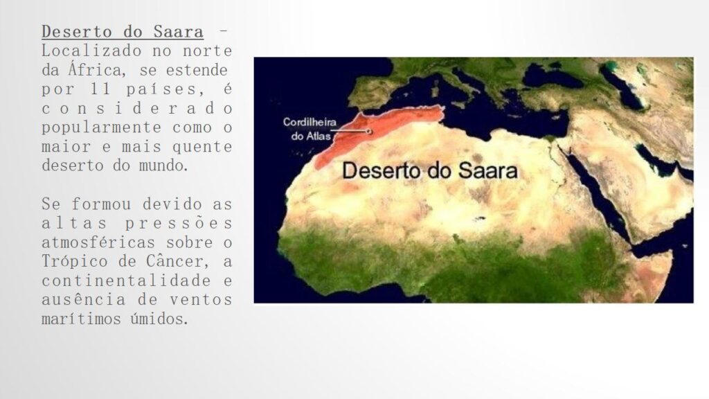 slide africa meio fisico deserto do saara