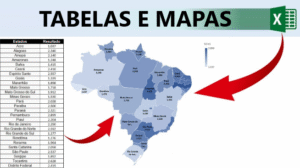 criação de mapas e gráficos no excel com tabelas