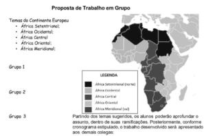 trabalho regionalização do continente africano