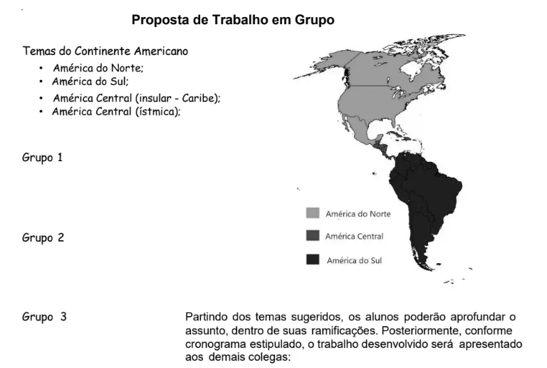 Download Trabalho Regionalização do Continente Americano 🌎