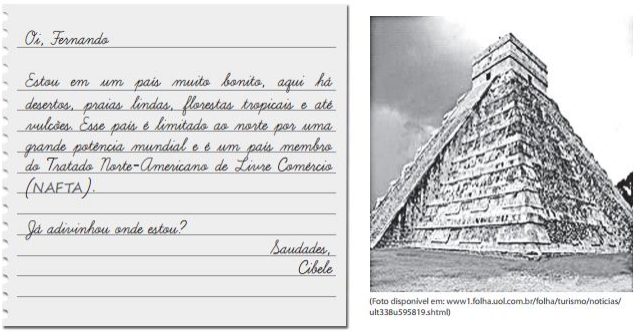 imagem e carta pirâmide maia ou asteca no méxico