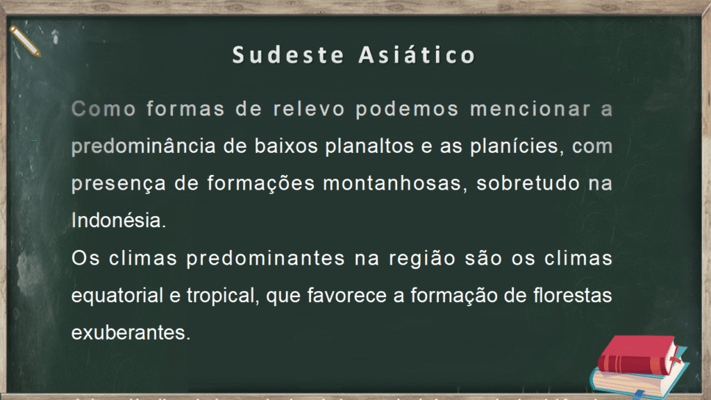 Slide continente asiático 7 texto slide sudeste asiático relevo