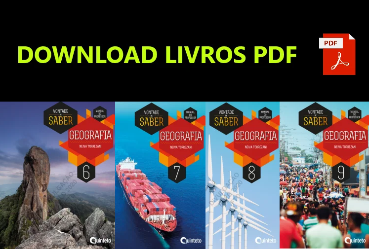 Livro Didático Vontade de Saber – Geografia – 6ºANO ao 9ºANO