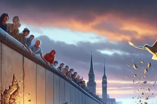 nova ordem mundial muro de berlim