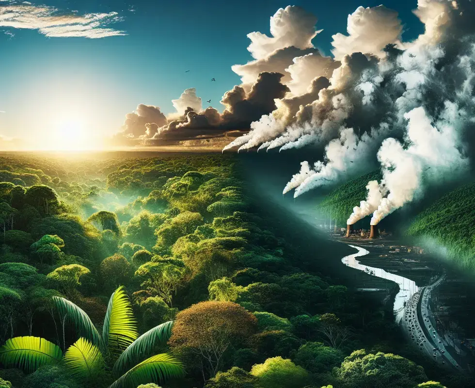 Vegetação Original vs. Áreas Antropizadas no Brasil