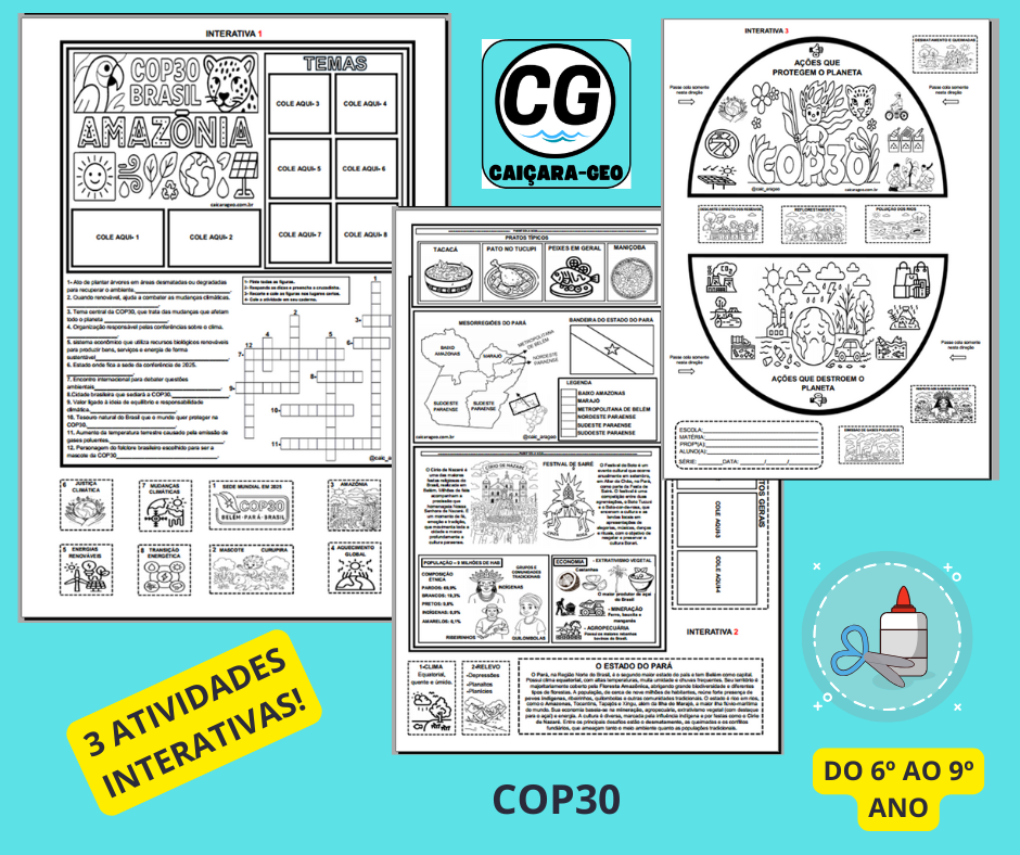 Atividade Interativa COP 30 (Caiçara Geo) 9 Atividade Interativa COP 30 (Caiçara Geo)