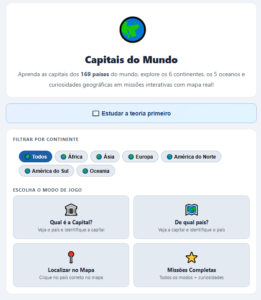 jogos geografia educativo capitais do mundo