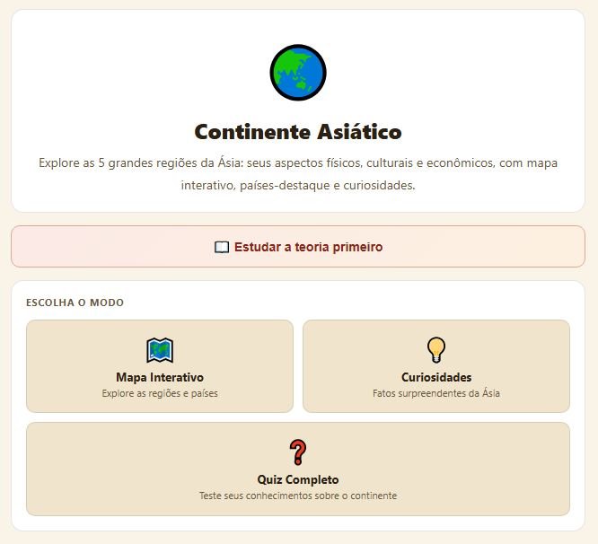 Aprender Continente Asiático (lúdico)