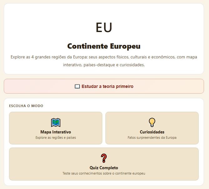 Aprender Continente Europeu (lúdico) 2 Aprender Continente Europeu (lúdico)