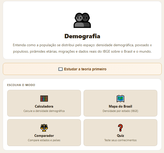 Aprender Demografia (lúdico) 9 Aprender Demografia (lúdico)