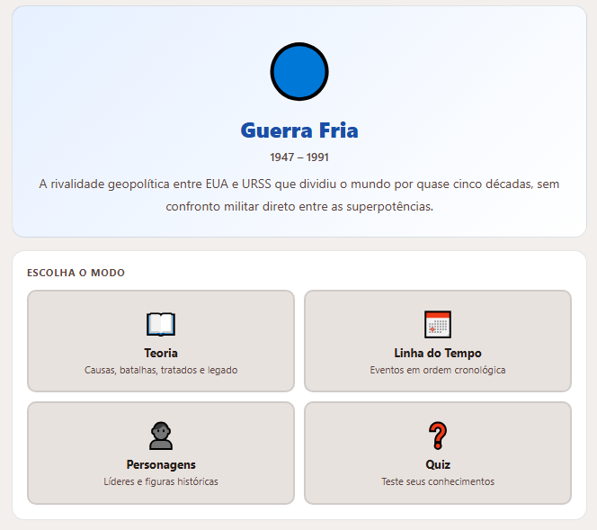 Aprender Guerra Fria (lúdico)