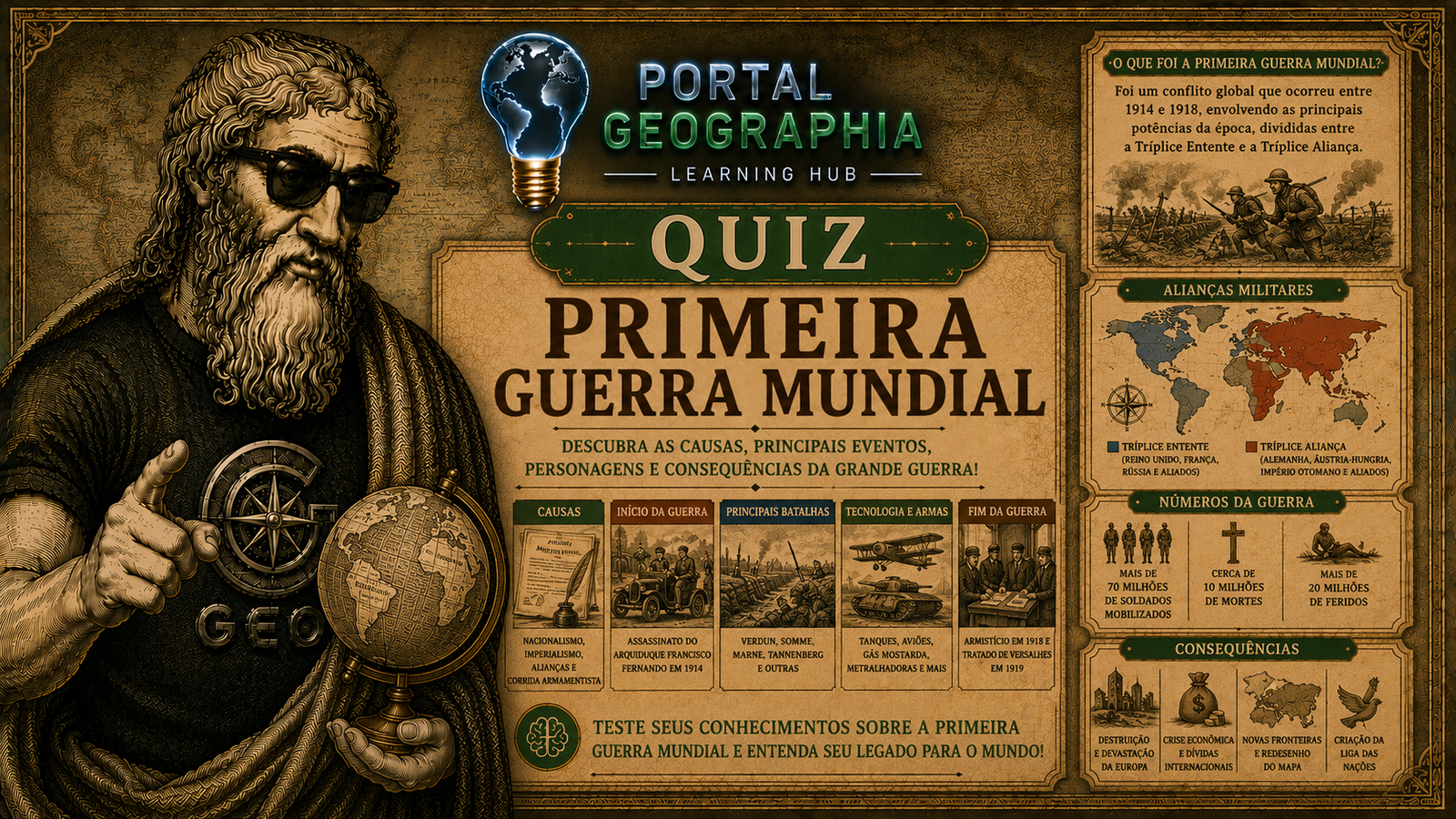 Aprender Primeira Guerra Mundial (lúdico)