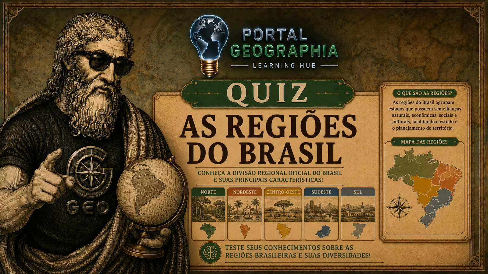 Aprender Regiões do Brasil (lúdico)