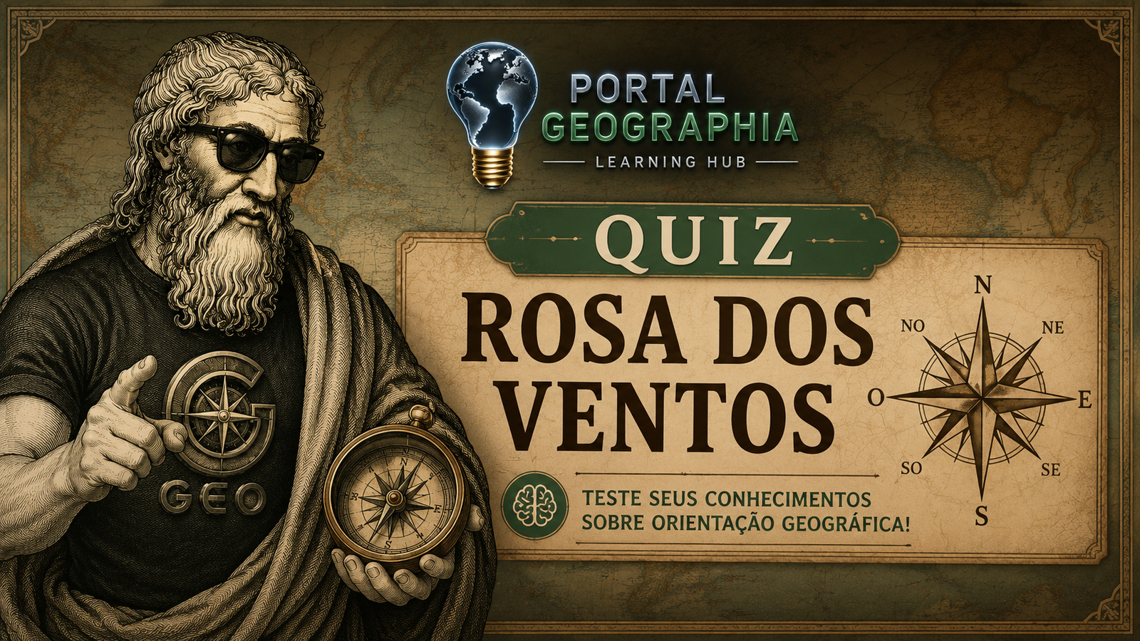 Aprender Rosa dos Ventos (lúdico)