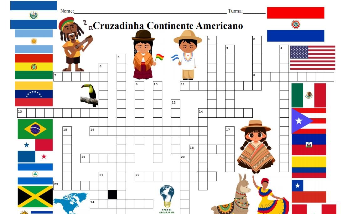thumb cruzadinha continente americano ilustrada
