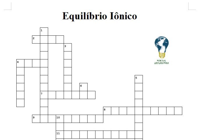 thumb cruzadinha equilibrio ionico