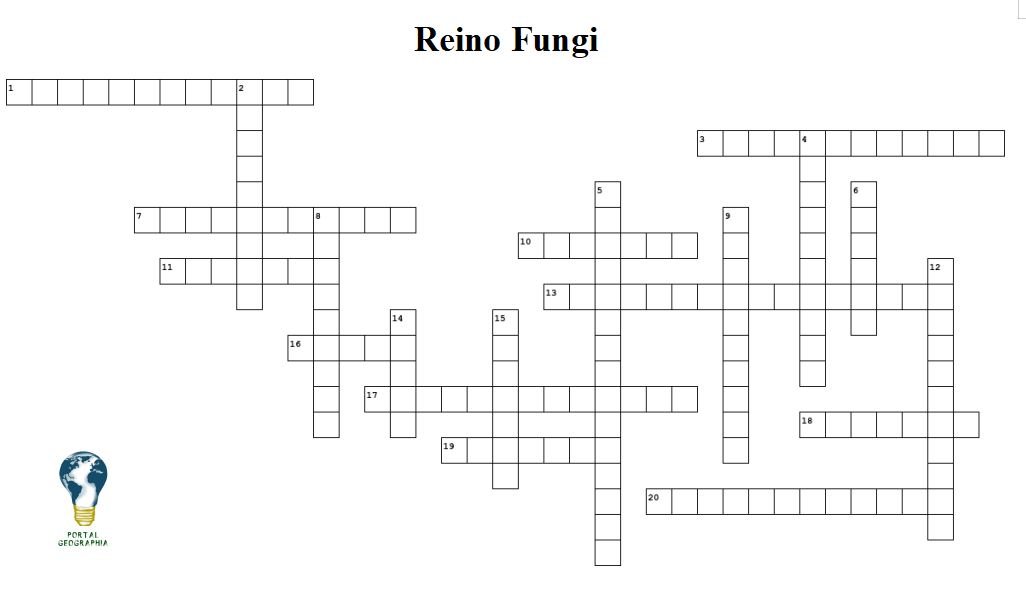 Cruzadinha Reino Fungi