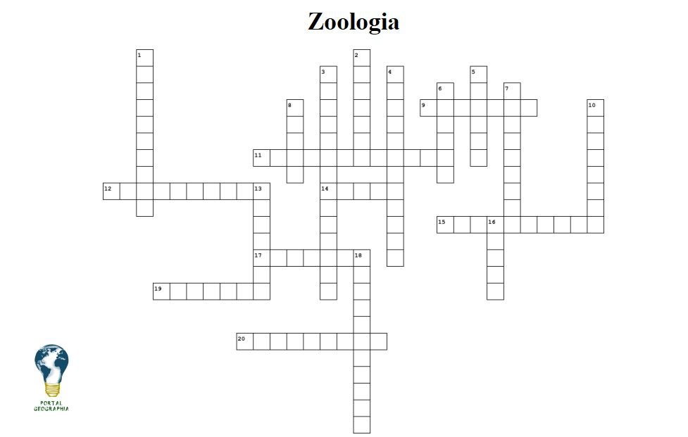 Cruzadinha Zoologia